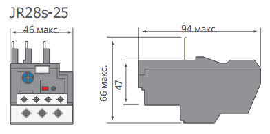 Тепловое реле CNC Electric JR28s-25
