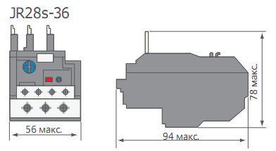 Тепловое реле CNC Electric JR28s-36