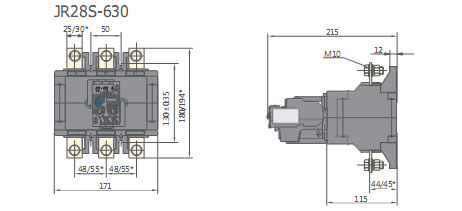 Тепловое реле CNC Electric JR28s-630