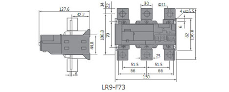 Тепловое реле CNC Electric LR9-F73