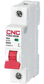 Автоматический выключатель постоянного тока YCB9-80DM CNC Electric